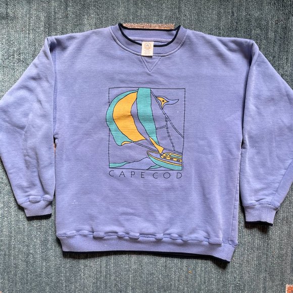 Vintage Cape Cod Crewneck Sweater Mens Large - Picture 3 of 9